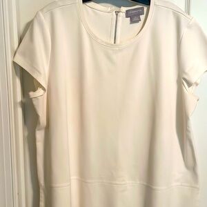 Liz Claiborne Cream Blouse Size XL